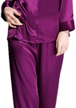 Women Silk Satin Pajamas Set Pajama Pyjamas Set Sleepwear Loungewear All Seasons