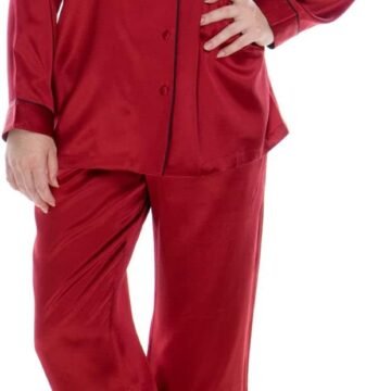 Women Luxury Mulberry Silk Sleepwear 100% Silk Pajamas Set