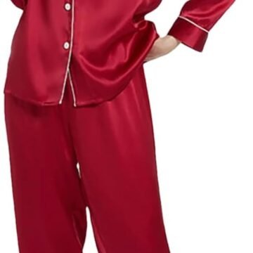 Women Real Silk Momme Pajama Set Summer Thin Sleepwear Loose 2Pcs Pajama Set