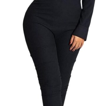 Womens Valentines Day Jumpsuit Heart Print Long Sleeve Button V Neck Romper One Piece Bodycon Pajamas Loungewear
