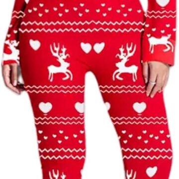 Women Printed Valentine's Day Pajama Jumpsuit Rompers Long Sleeve Button Down One Piece Sleepwear Holiday Family Pjs