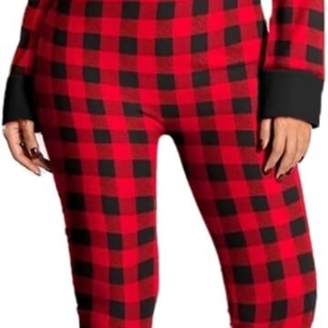 Women Printed Valentine's Day Pajama Jumpsuit Rompers Long Sleeve Button Down One Piece Sleepwear Holiday Family Pjs