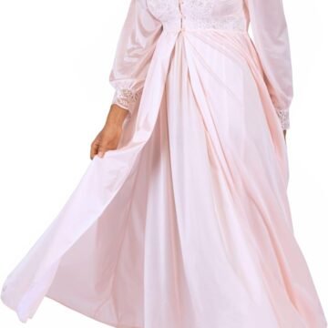 Women Nightgown Robe Peignoir Set  Nylon Sleepwear